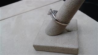 Lady's Diamond Engagement Ring 15 Diamonds .68 Carat T.W. 14K White Gold 3.65g